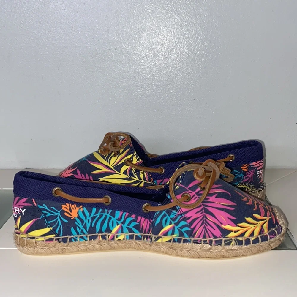 Sperry Katama Cape Espadrille Seaweed Flats Women’s Size 7.5-NWOB